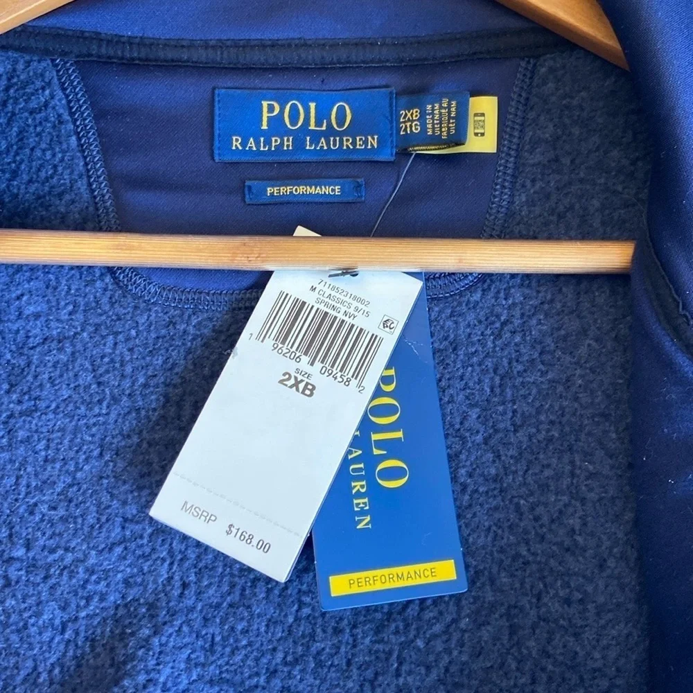 NWT Men’s Ralph Lauren Polo Zip Front Vest -‎ Size 2XB (XXL)